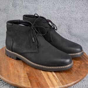 Florsheim Field Chukka 11927-006-M Mens Black Nubuck Lace Up Chukkas Boots 8 M